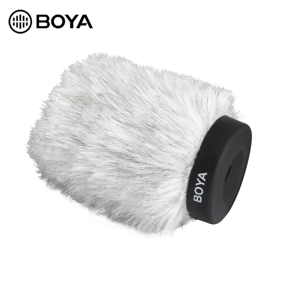 

Меховая муфта для ветрового стекла BOYA BY-P120, для наружного микрофона, 19-23 мм
