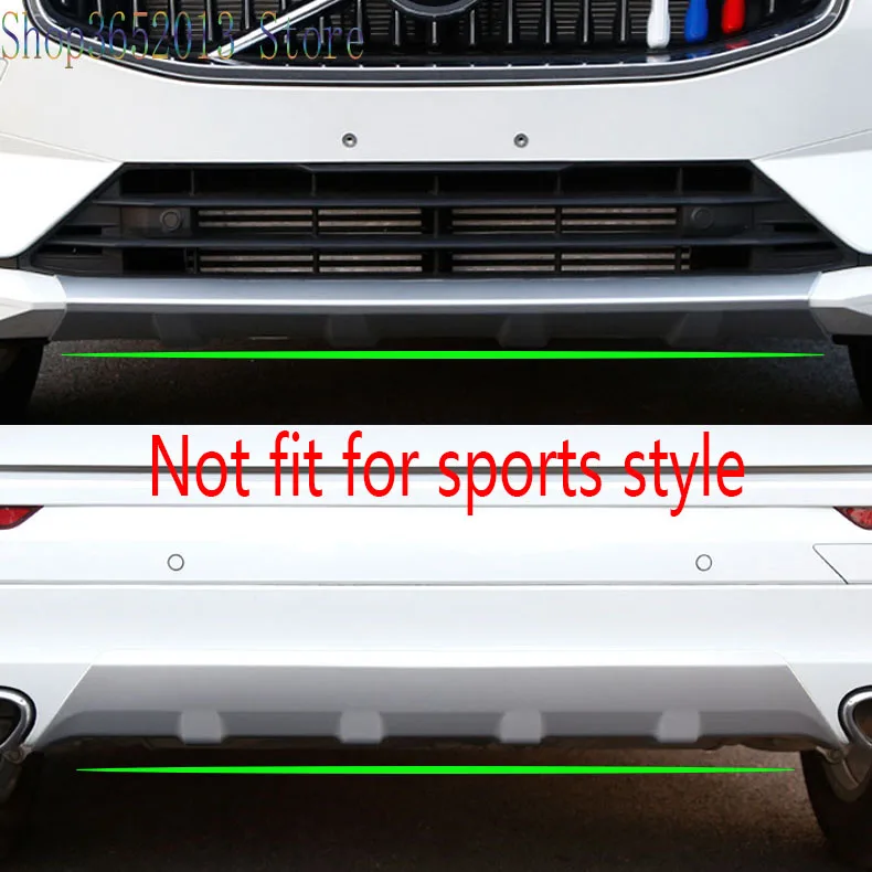 

2 шт., хромированные защитные накладки на передний и задний бампер для Volvo XC60 21018-2020