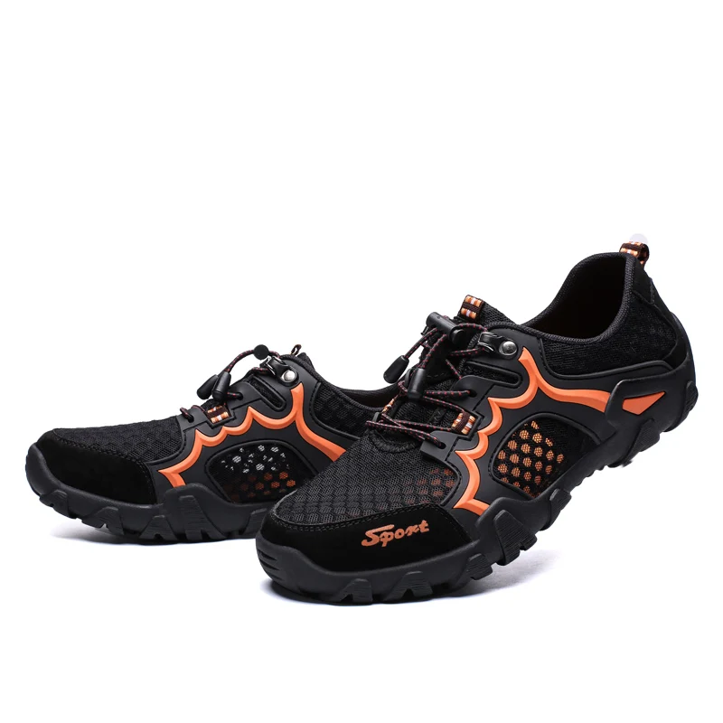 New Big Size 38-48 Men's Summer Breathable mesh Outdoor Sneakers For Spring Flats Shoes Comfortable Casual | Обувь