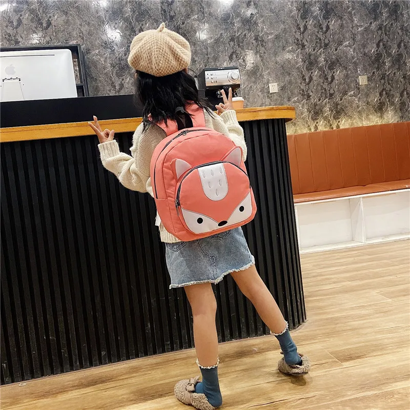 Children's Bags Boys Girls Kindergarten Nylon panda rabbit Backpack Cartoon Printed Children Backpack Cute Animal Small Bookbag