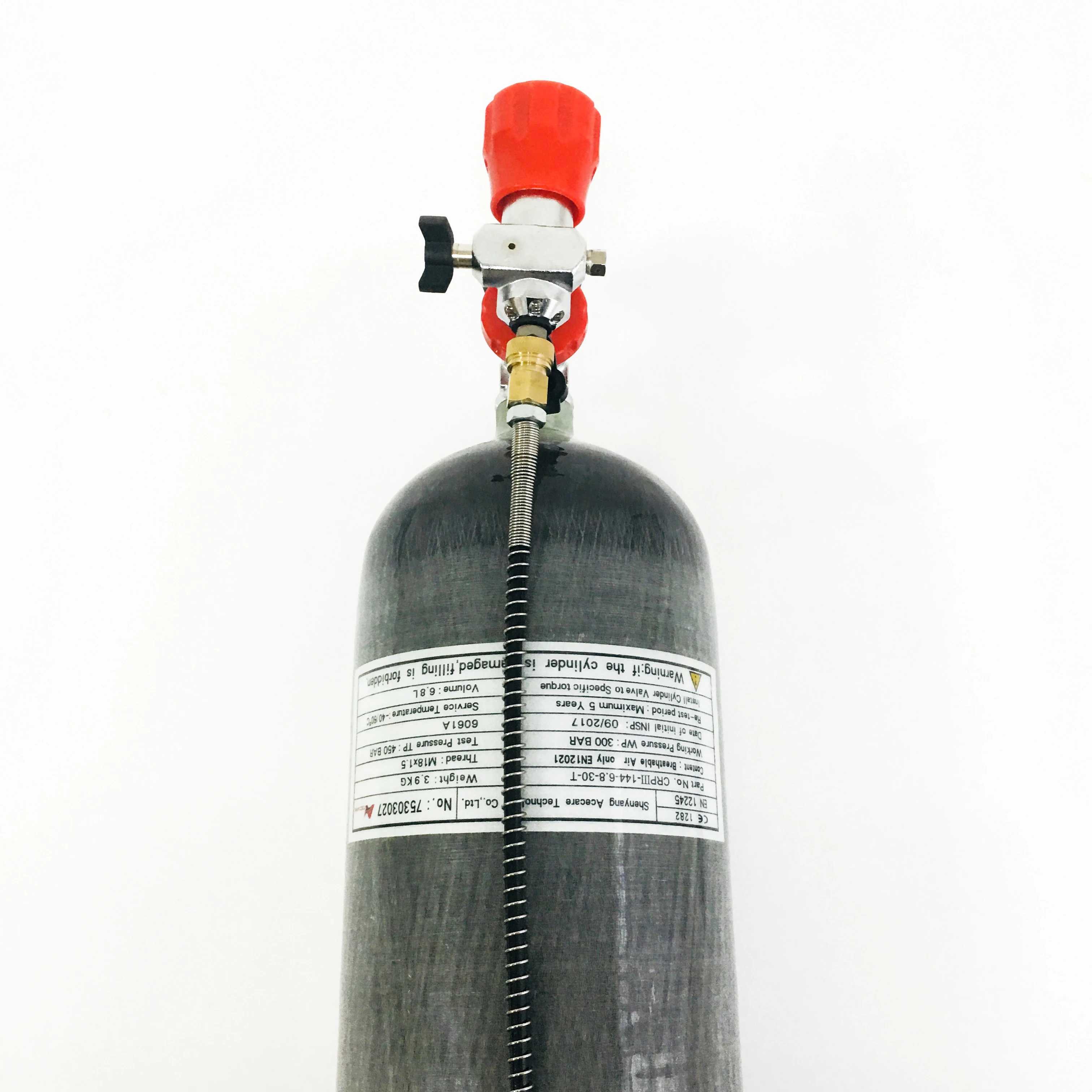 AC168301 6.8L Pcp воздушный бак клапан 4500Psi Mini Scuba CE цилиндр для дайвинга подводный