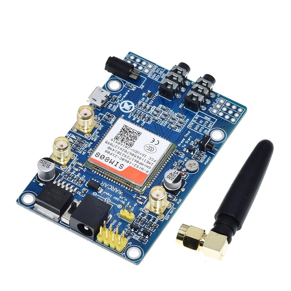 SIM808 вместо SIM908 модуля GSM GPRS GPS макетная плата IPX SMA с антенной доступная для Raspberry Pi