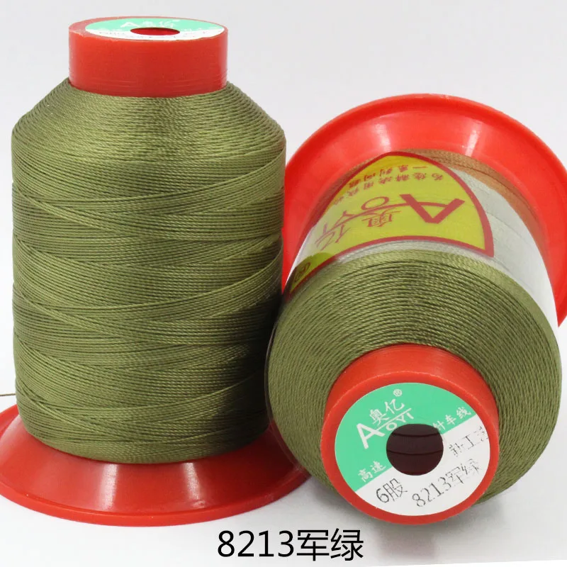 210D/6 УФ стойкая швейная нить для швейной машины кожаная уличная холщовая ткань