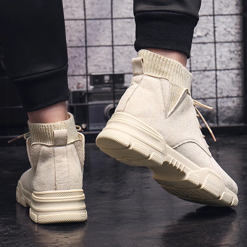 Зимние ботинки мужские высокие ботильоны Martin Повседневная обувь для мужчин