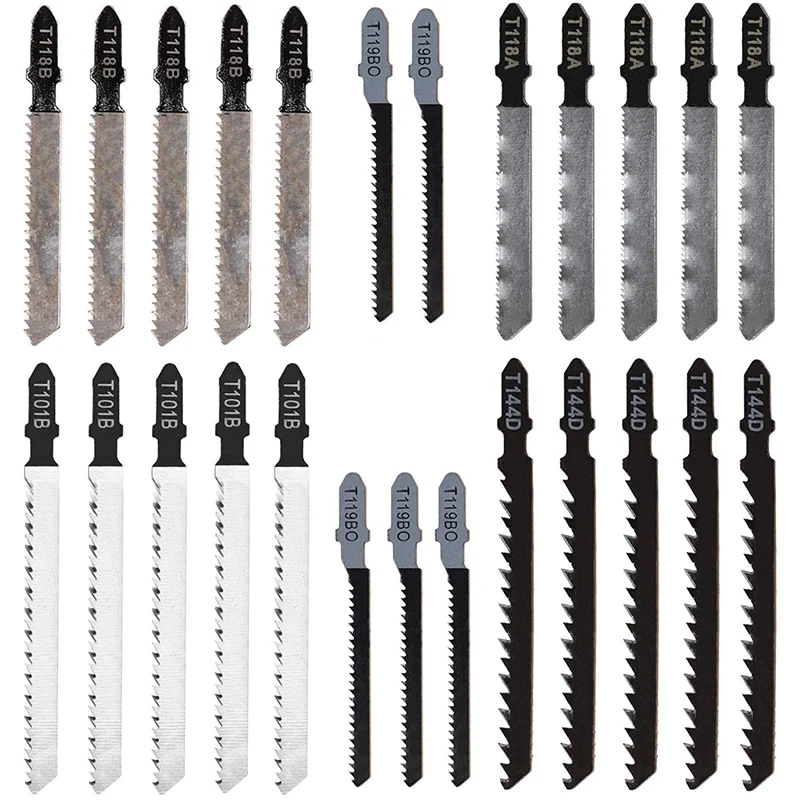 

25 Pieces of T-Handle Saw Blade Sets, Metal, Suitable for DEWALT Black+Decker TACKLIFE, Makita Skills, Etc