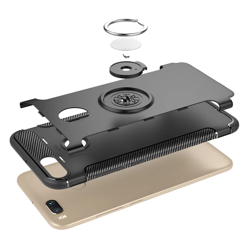 Shockproof Protective For Xiaomi Redmi 2 3 4 4a 4x 5 5a 6 s pro plus y2 a2 note TPU Phone Case Cover with Finger Ring |