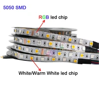 led strip smd 5050 5m 300leds rgb rgbw cct 12v 24v neon flexible led light strip lamp tape watproorer for home