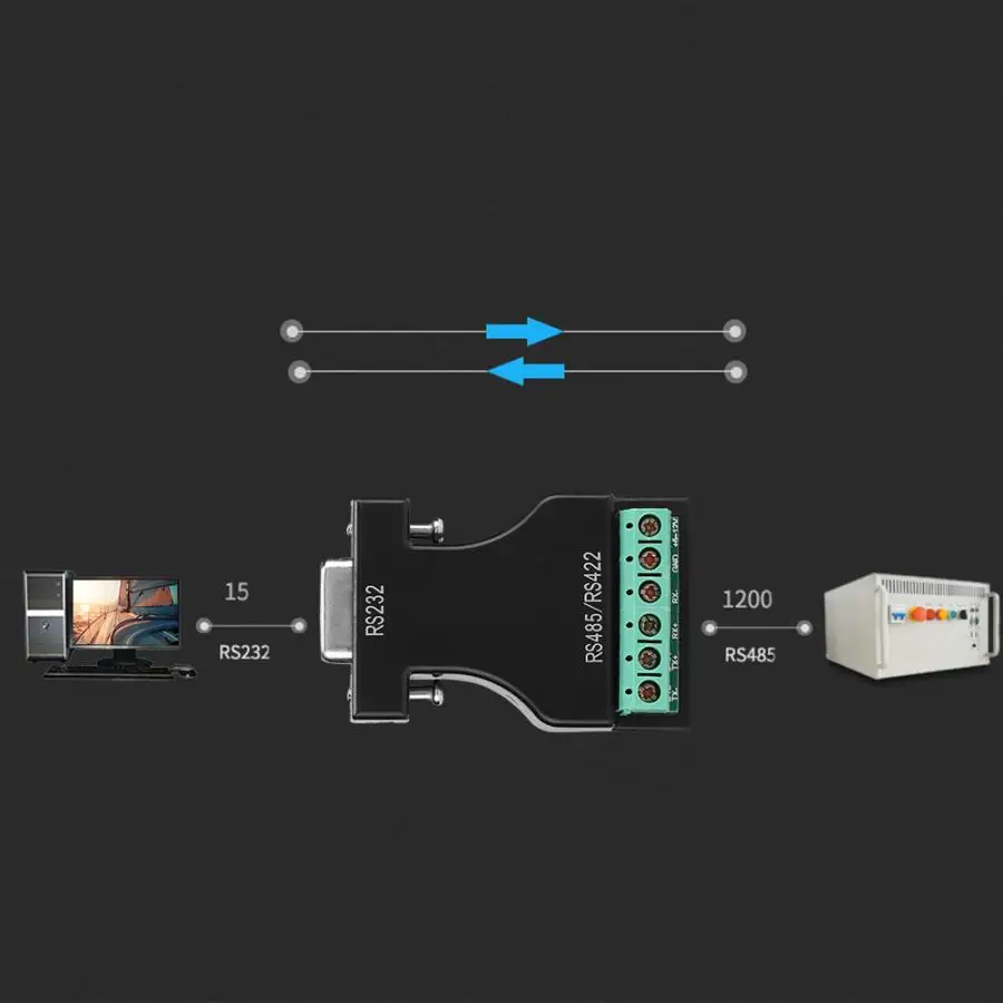 RS-232 To 485/422 Adapter Cascadable 16-32 Devices Converter for Attendance Machines | Компьютеры и офис