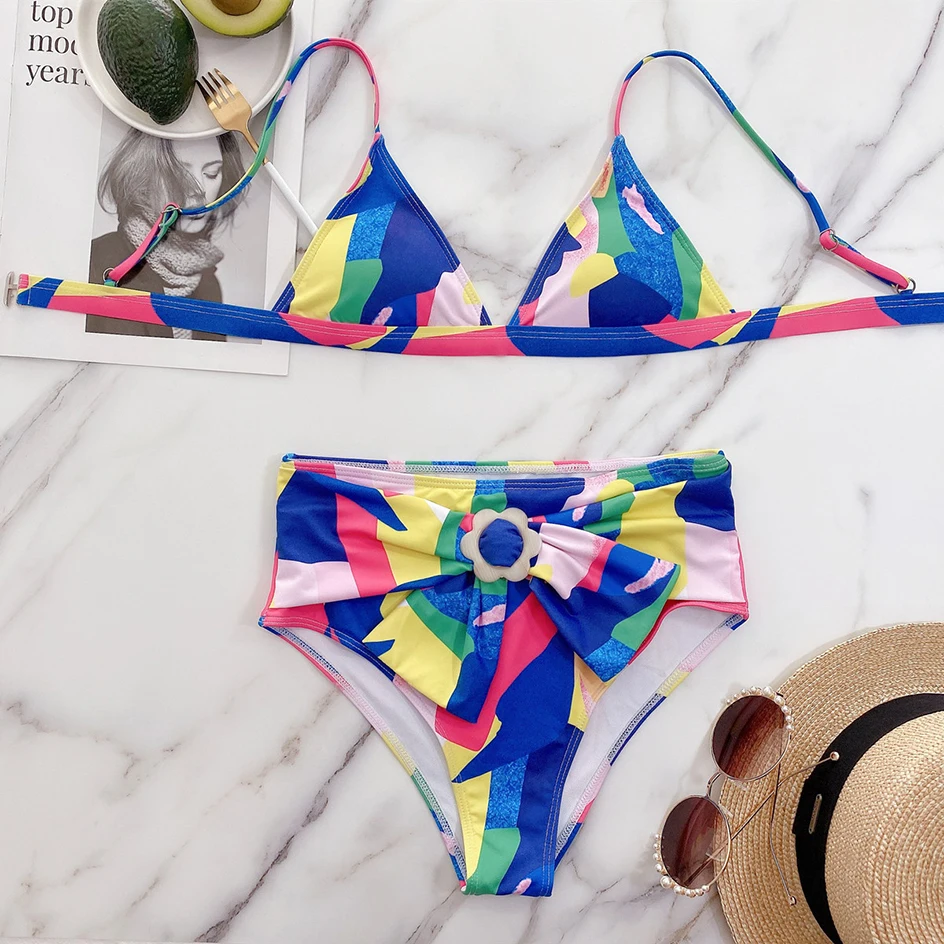

Sexy Bikini 2021 Swimsuit Female Bathing Suit Women`s Swimwear High Waist Bikinis Set Swimsuits maillot de bain femme Beahwear