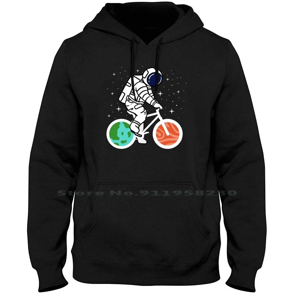 Astronaut Biker For Cycling Lover Hoodie Sweater Cotton Cartoon Astro Movie Lover Comic Cling Tage Over Bike Love Iker Game