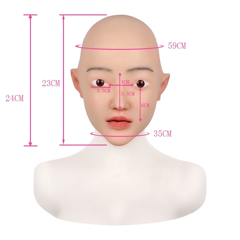 Sophia Face Mask Realistic Soft Silicone Female for Masquerade Halloween For Crossdresser Drag Queen Transgender 1G |