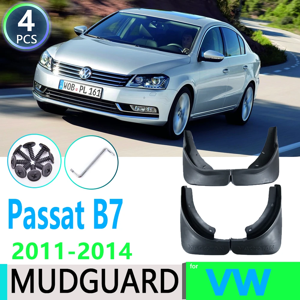 Per Volkswagen VW Passat B7 2011 2012 2013 2014 3C 4pcs Parafango Auto Parafango Mud Flap Guard Splash Flap accessori Per auto