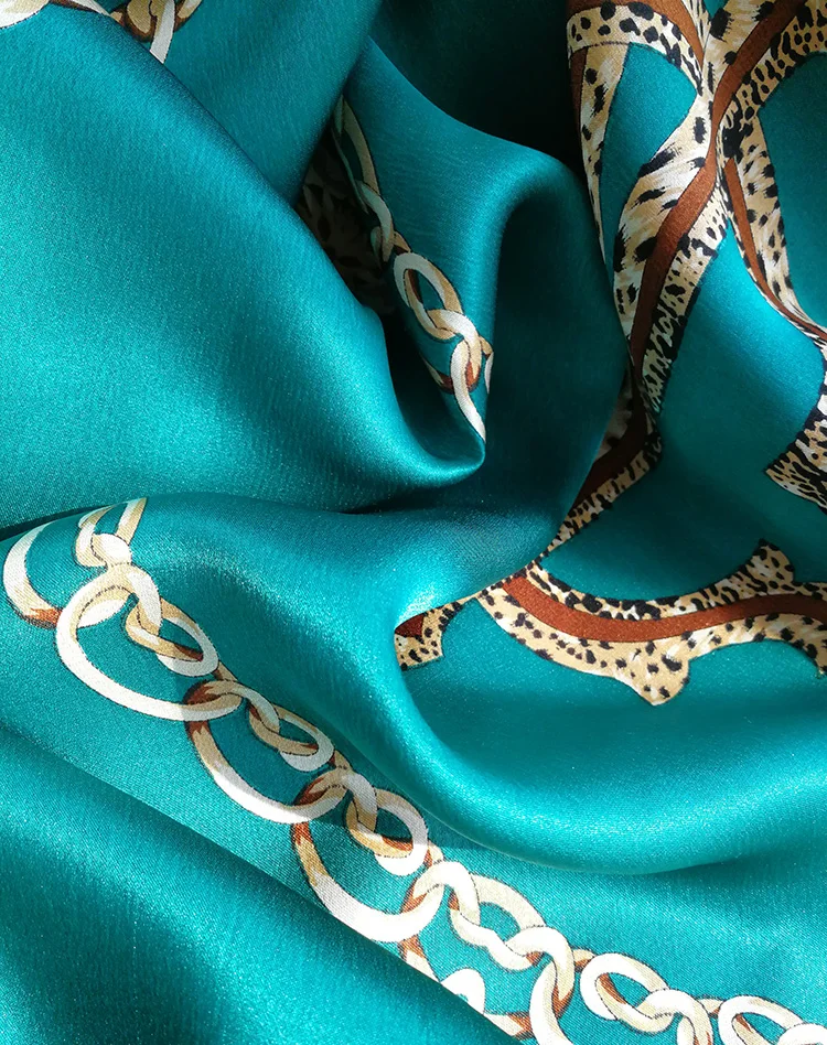 

100% Pure Silk Satin Square Big Scarf Shawl Wrap Kerchief 34.5"x34.5" WX002