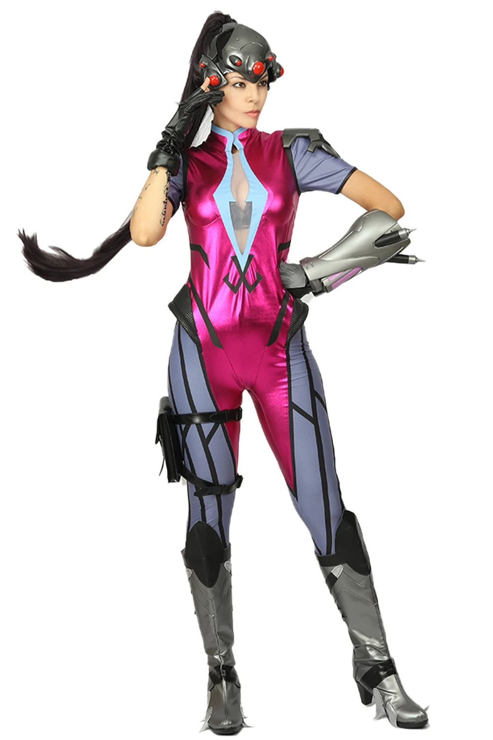 Косплей Костюм Widowmaker Overwatch Официальный Лицензированный цельный костюм на