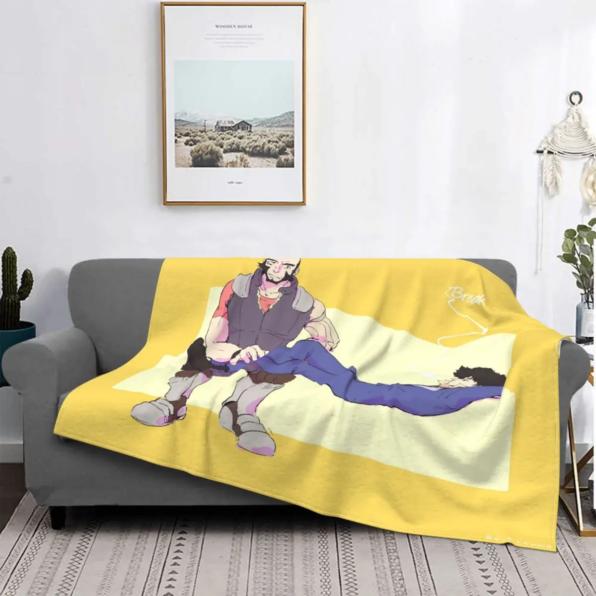 

Ковбойское одеяло Bebop, Фланелевое всесезонное, черное, 1998, аниме, портативное, мягкое одеяло для постельного белья, уличное одеяло