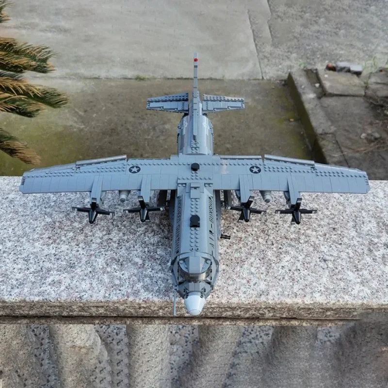 Высокотехнологичный конструктор MOC 06023 AC130 боевой авиаармейский армейский боец