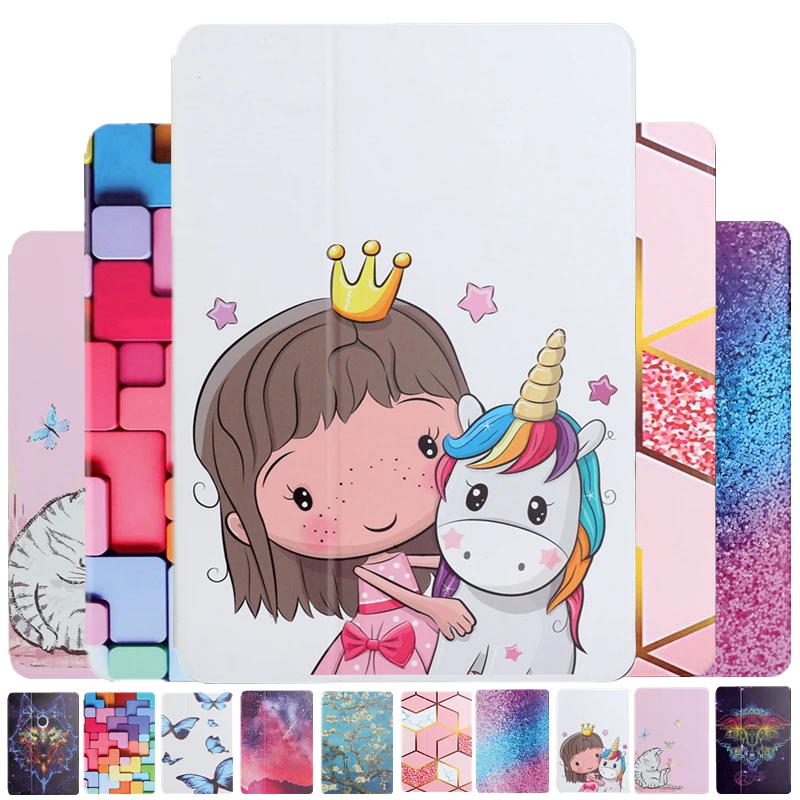 

Чехол для планшета для Huawei Enjoy Tablet 2 Honor Pad 6 X6 Matepad T10s T 10s 10,1 дюймов AGS3-W09 AL09, с рисунком героев из мультфильмов, два раза с функцией подставки