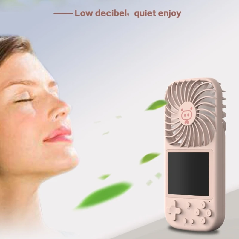 

Retro Portable Pocket Fan Mini Handheld Video Game Console Cooling Fans 2.8Inch Color LCD Kids Color Gaming Player