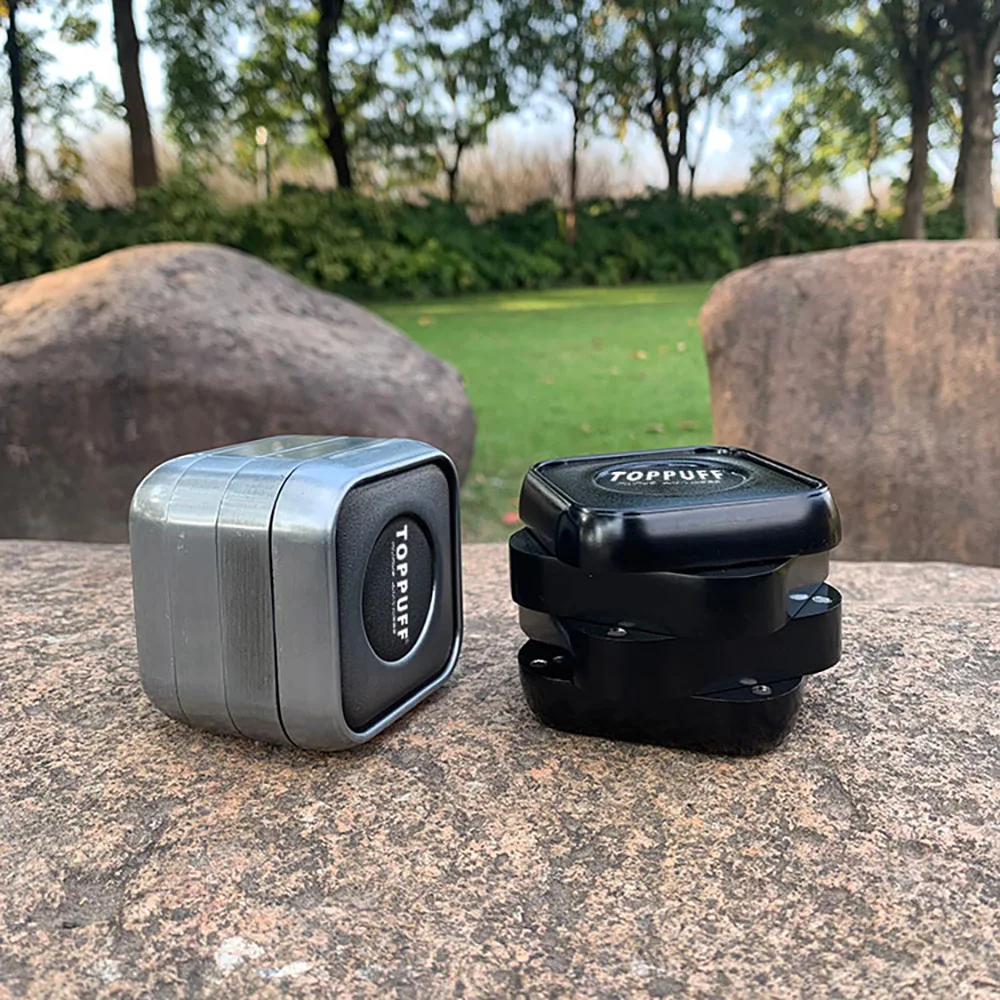 Большая измельчитель для трав из цинкового сплава с контейнером хранения табака