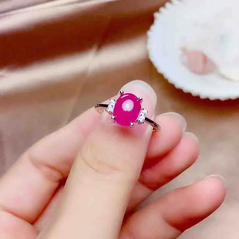 Ювелирные Изделия Из Натурального Розового рубина аксессуары и кольцо ювелирные