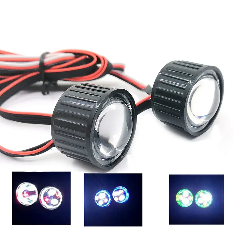 

1Pair Headlight Front Lamp for 1/10 RC 313MM SCX10 90046 Rock Crawler Car Model TH16878-SMT6