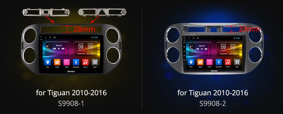Ownice Автомобильный плеер gps Navi k3 k5 k6 для VW tiguan 2010 2011 2012 2013 Android 9,0 8Core 4G DSP 360 панорама SPDIF
