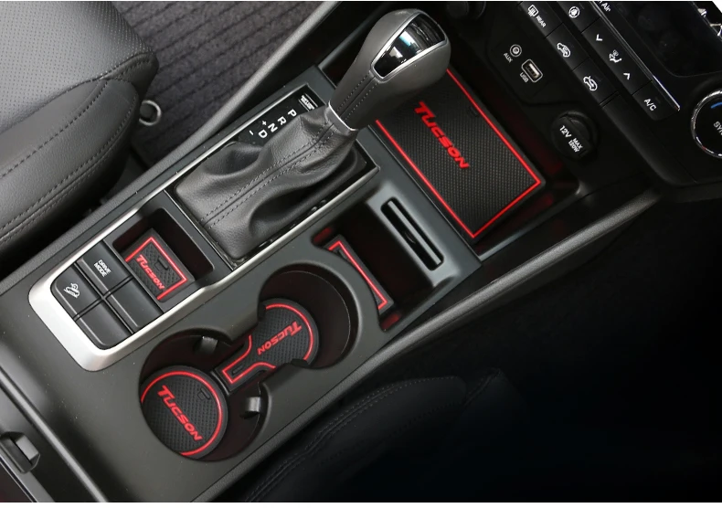 Для hyundai Tucson резиновый коврик для паза двери автомобиля Противоскользящий коврик аксессуар для украшения салона автомобиля-Стайлинг коврик для чашки