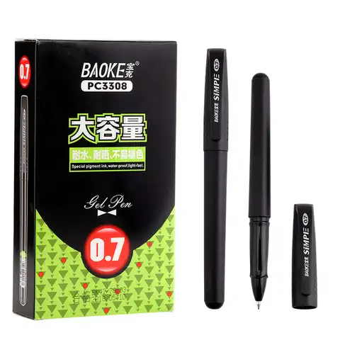 12, Pc3308 большой Ёмкость 0,7 мм ручка с чернилами стандартных цветов водный маркер ручка Гуляя проверка ручки канцелярские принадлежности