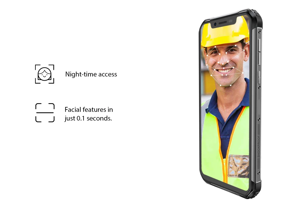Blackview BV9600 IP68 IP69K прочный водонепроницаемый Helio P70 Global 4G телефон 6,2" Android 9,0 смартфон 4 Гб 64 Гб MT6771T 5580 мАч