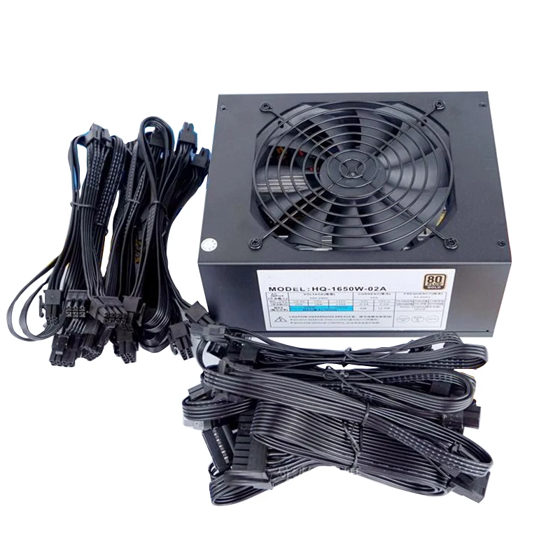 Preise 1650W Volle Module Für HQ-1650W-02A Bergbau Power Versorgung, Unterstützung 6-8 Karte ATX Server Vollständig Getestet