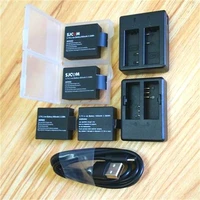 sjcam original battery case 13501050mah dual charger for sjcam sj4000 air sj5000 akaso v50 h9r h6s h8 action camera accessories