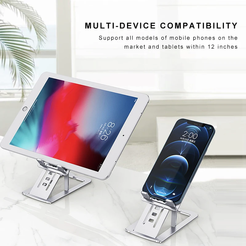 foldable phone tablet stand alluminum alloy adjustable ultra thin desktop laptop holder for iphone ipad air samsung stand free global shipping