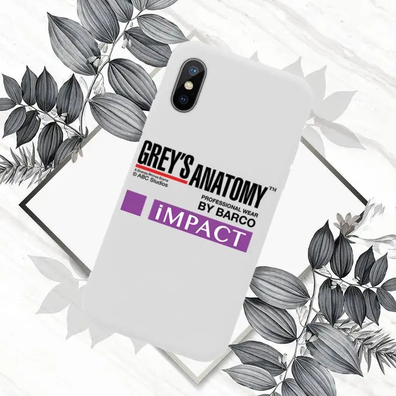 

Grey's anatomy Phone Case White Candy Color for iPhone 11 12 mini pro XS MAX 8 7 6 6S Plus X SE 2020 XR