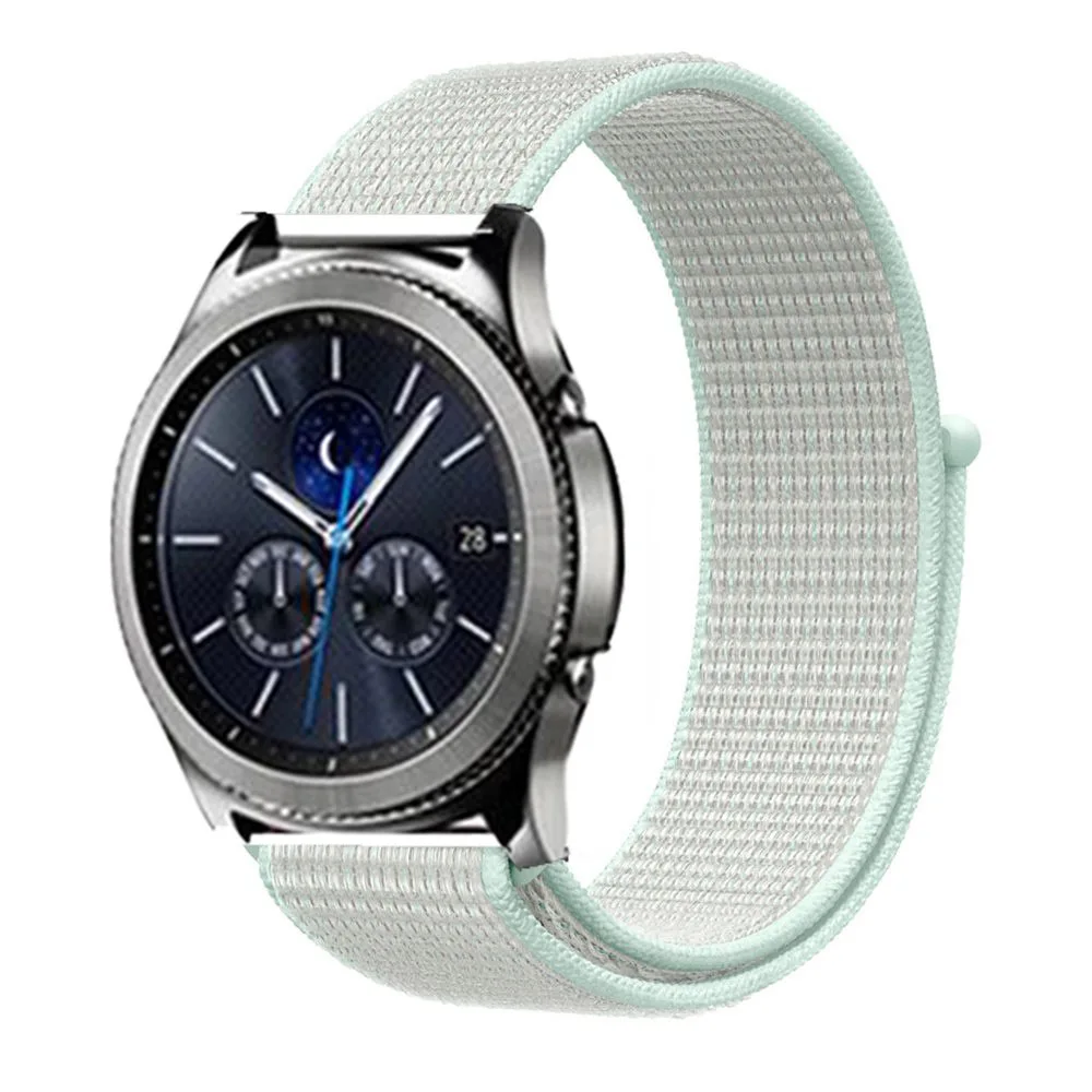 22 мм ремешок для часов samsung galaxy watch 46 мм 42 мм активный 2 нейлон huawei watch gt ремешок Amazfit bip gear S3 Frontier 44 40 - Цвет ремешка: teal tint 30