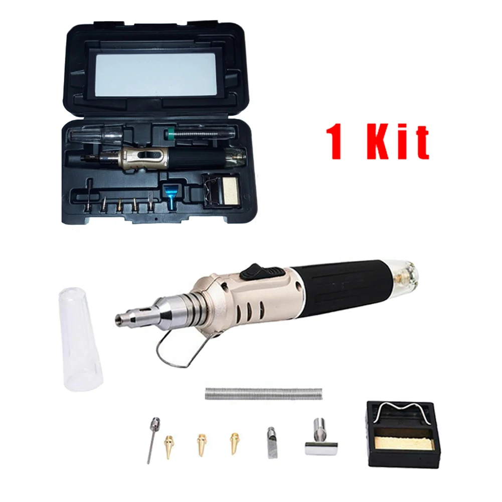 

Portable Cordless Gas Butane Soldering Iron Pen Kit Professional 26ml 1300 Degree Welding Torch Heat Welder Board Repair Tool