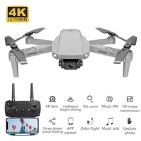 mini quadcopter drone with 4k hd wide angle camera live video 1080p real time transmission e88 wifi fpv follow me rc foldable