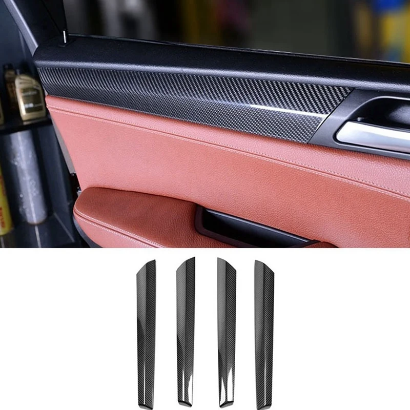 

Carbon Fiber Gear Shift Knob Panel Cover Trim Door Panel Set Cover Trim For-BMW X3 F25 X4 F26 2011-2017