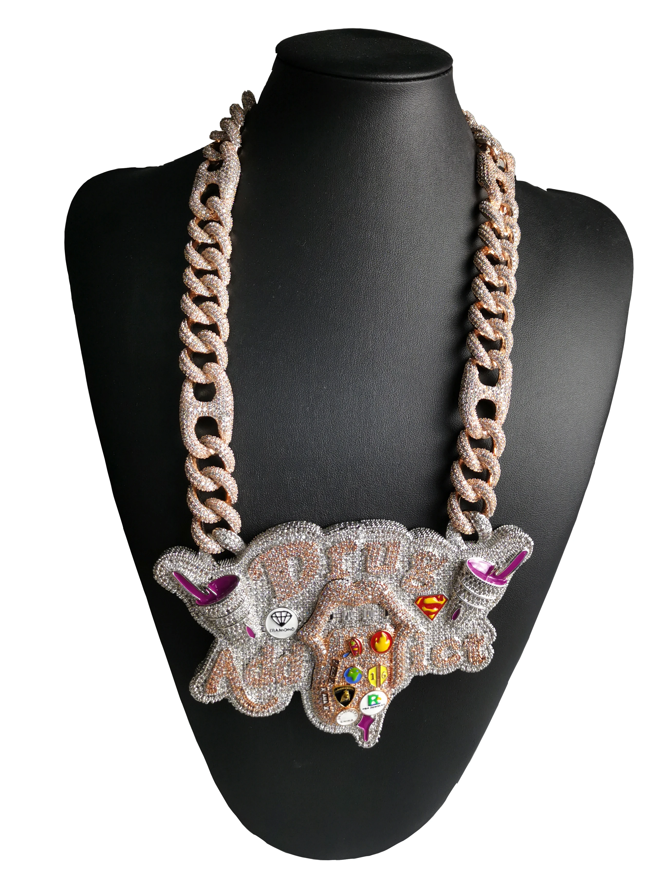 

Ожерелье с подвеской в европейском и американском стиле, в стиле хип-хоп