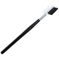 50 hot sale portable women double head eyebrow eyelash brush comb cosmetic makeup tools