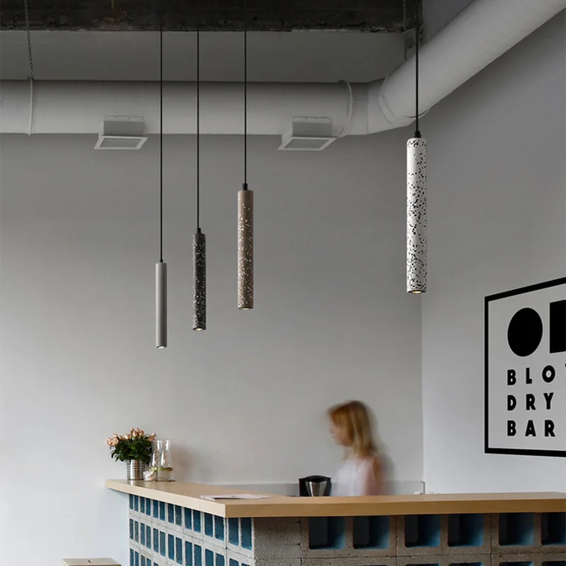 Современные светодиодсветодиодный цементные подвесные лампы скандинавский