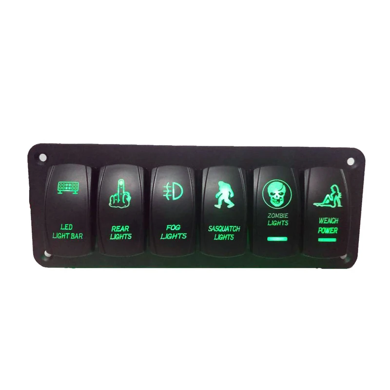 100% новый красный синий зеленый автомобильный морской катер 6-Gang