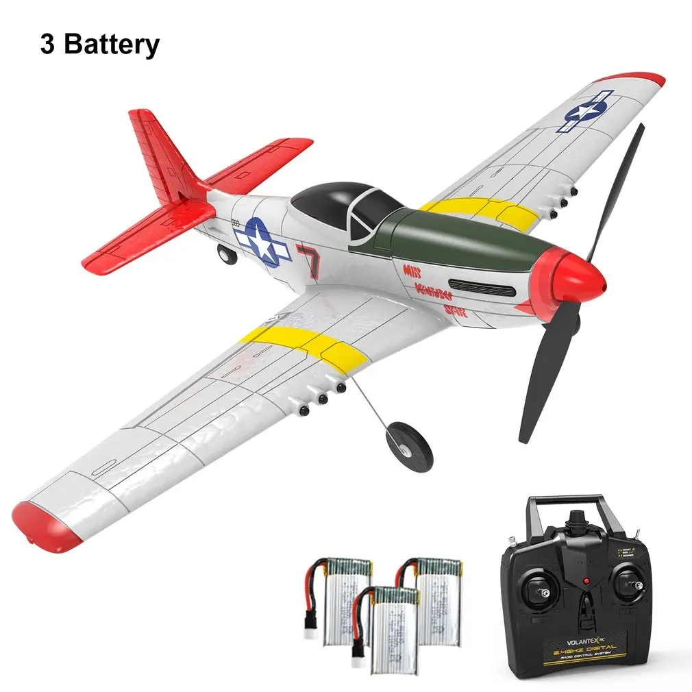 

P51D 400 4CH RTF Remote Control Aircraft Fixed Wing Beginner Airplane With 6-axis Stabilizer System Aileron One-key Aerobatic