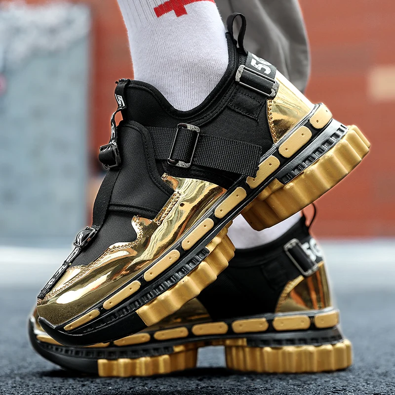 Личность тенденция Механический дизайн спортивная обувь Шестерни толстая