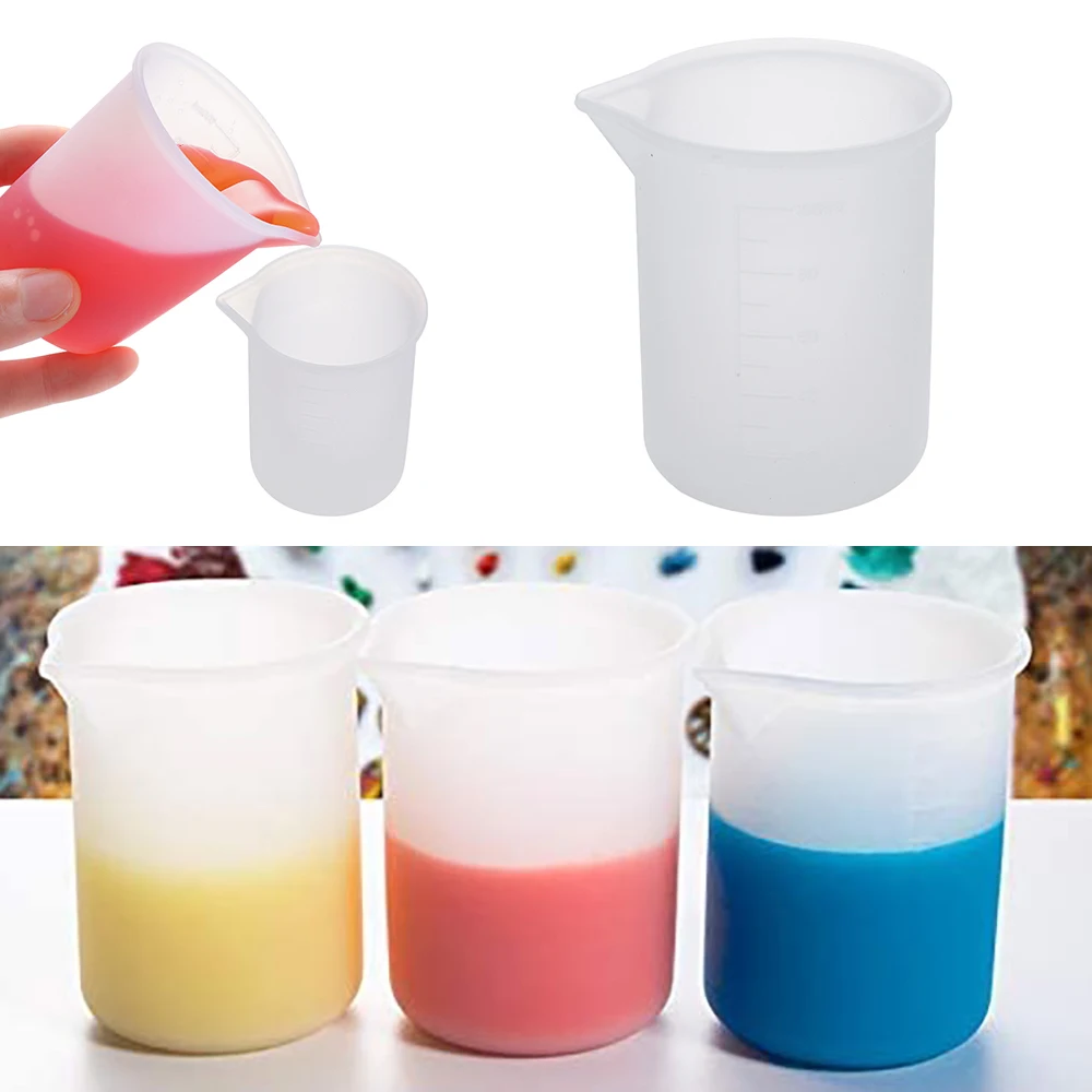 3 шт. 100 мл антипригарный силиконовый мерный стакан со шкалой сделай сам форма из