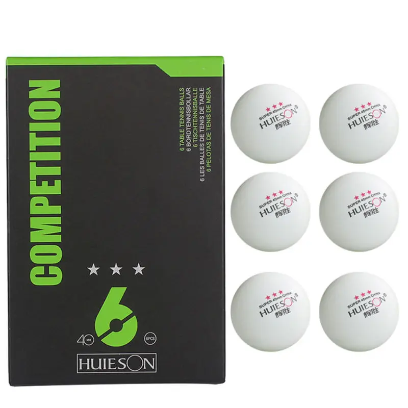 

6pcs/box 3-Stars Table Tennis Balls Fit For Professional Training Competition