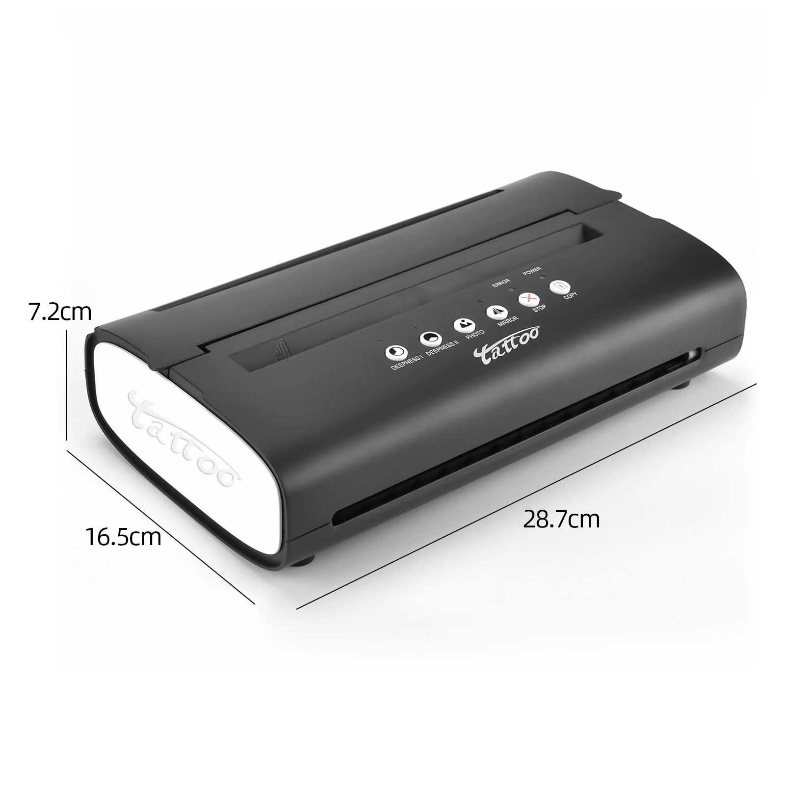 

New Style Black Portable Pattern Line Draft Copy Thermal Tattoo Transfer Machine For Tattoo Photos Transfer Paper Copy Printing