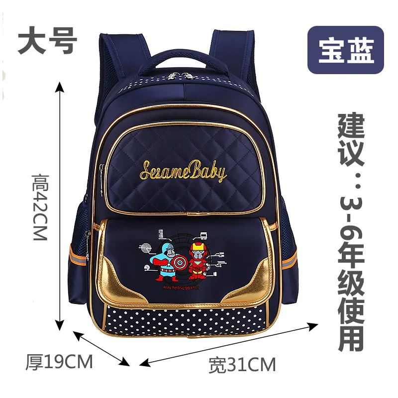 2020 NEW school bag for boys girls children orthopedic backpack kids cartoon print Nylon waterproof book bag primary school bags