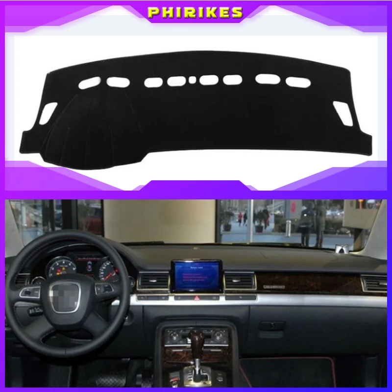 

For AUDI A8 2004 2005 2006 2007-2017 Dashboard Cover Sun Shade Non-slip Dash Mat Pad Carpet Car Stickers Interior Accessories