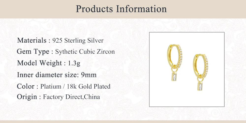 

Boako 925 Sterling Silver Bling Colorful Zircon Hoop Earring For Ladies Woman Pendientes Piercing Earring Gift Fine Jewelry