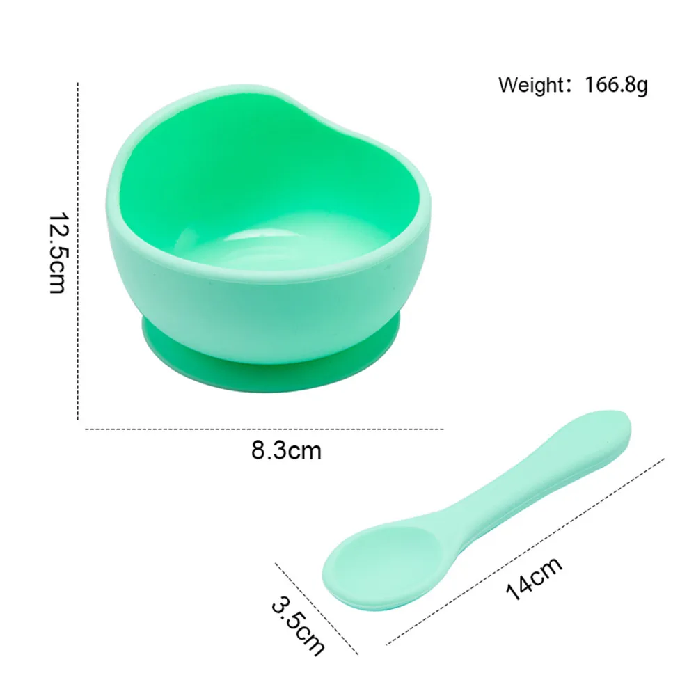 1 Набор детская посуда Силиконовый для кормления ребенка с сильной присоской